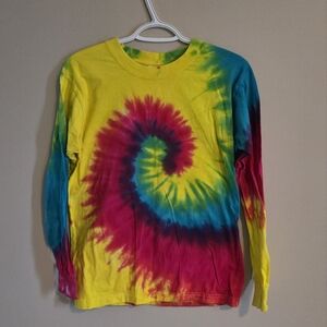 Tie dye long sleeve tshirt cotton